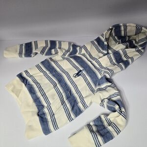 Polo by Ralph Lauren Blue and White Striped Hoodie 2T